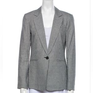 Derek Lam 10 Crosby Plaid Print Blazer